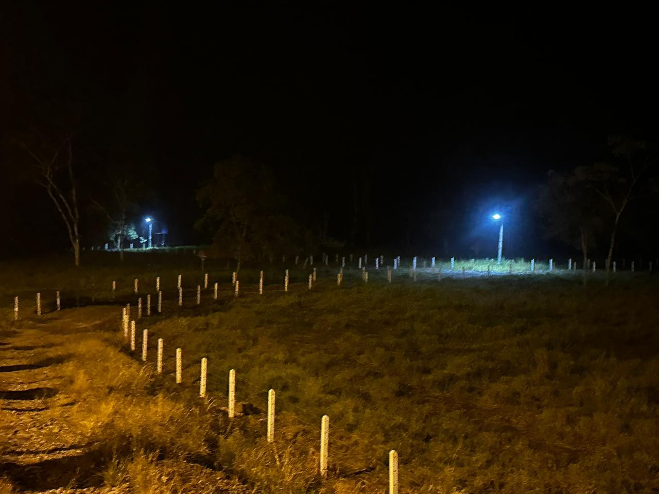 Resultado de alumbrado solar nocturno en zona rural